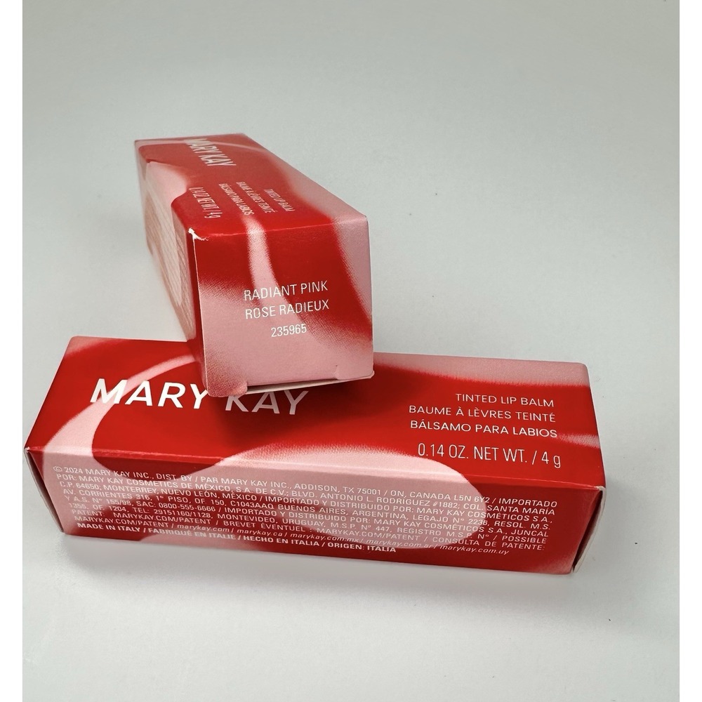 (Lot Of 4) MARY KAY TINTED LIP BALM RADIANT PINK DISCONTINUED NIB